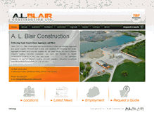 Tablet Screenshot of alblairconstruction.com